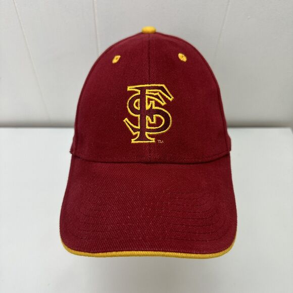 Florida State Seminoles Hat Cap Red Yellow Strapback Adjustable Embroidered - Picture 12 of 12